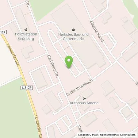 Standortübersicht der Tankstelle TEAG Mobil GmbH in 35305 Grünberg