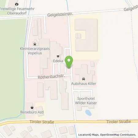 Standortübersicht der Tankstelle Energiewelten Oberaudorf GmbH in 83080 Oberaudorf