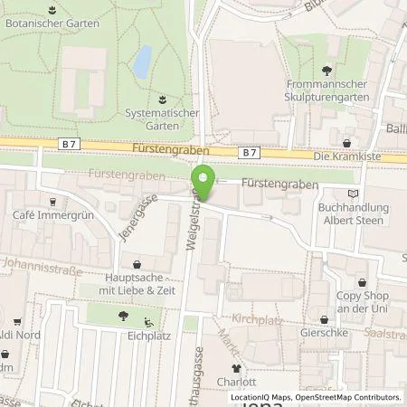 Standortübersicht der Tankstelle Stadtwerke Energie Jena-Pößneck GmbH in 07743 Jena