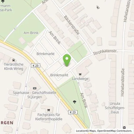 Standortübersicht der Tankstelle Stadtwerke Lübeck Energie GmbH in 23564 Lübeck