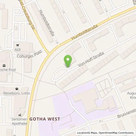 Standortübersicht der Tankstelle Gothaer Stadtwerke ENERGIE GmbH in 99867 Gotha