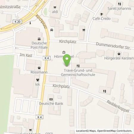 Standortübersicht der Tankstelle Stadtwerke Lübeck Energie GmbH in 23569 Lübeck