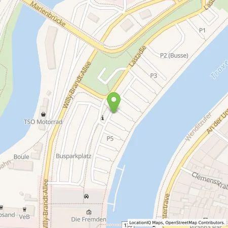 Standortübersicht der Tankstelle Stadtwerke Lübeck Energie GmbH in 23554 Lübeck