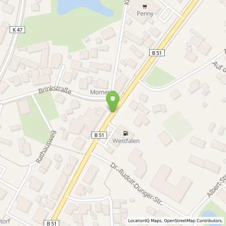 Standortübersicht der Tankstelle Westfalen AG in 49406 Barnstorf