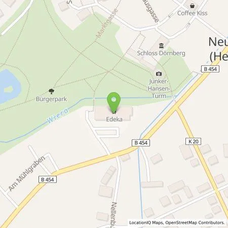 Standortübersicht der Tankstelle TEAG Mobil GmbH in 35279 Neustadt (Hessen)