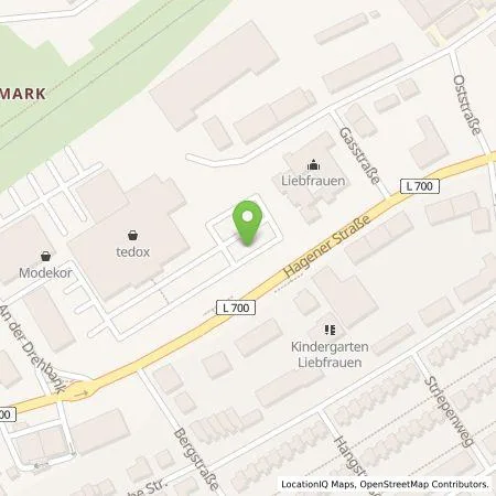 Standortübersicht der Tankstelle EWE Go HOCHTIEF Ladepartner GmbH & Co. KG in 58285 Gevelsberg