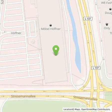 Standortübersicht der Tankstelle EnBW mobility+ AG und Co.KG in 41460 Neuss