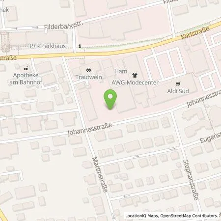 Standortübersicht der Tankstelle Claus Heinemann Elektroanlagen GmbH in 70794 Filderstadt