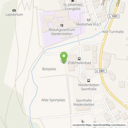 Standortübersicht der Tankstelle Regioladen+ GmbH & Co.KG in 97996 Niederstetten