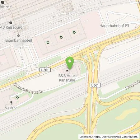 Standortübersicht der Tankstelle EnBW mobility+ AG und Co.KG in 76137 Karlsruhe