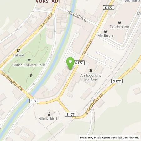 Standortübersicht der Tankstelle ALDI Nord Deutschland Stiftung & Co. KG in 01662 Meißen