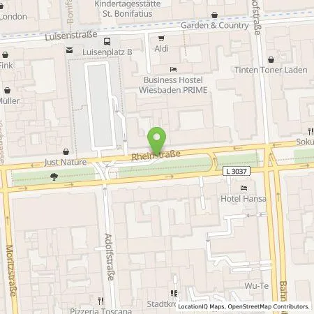 Standortübersicht der Tankstelle ESWE Versorgungs AG in 65185 Wiesbaden