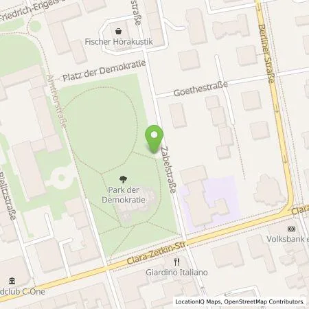 Standortübersicht der Tankstelle Energieversorgung Gera GmbH in 07545 Gera