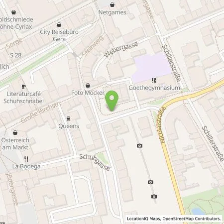 Standortübersicht der Tankstelle Energieversorgung Gera GmbH in 07545 Gera