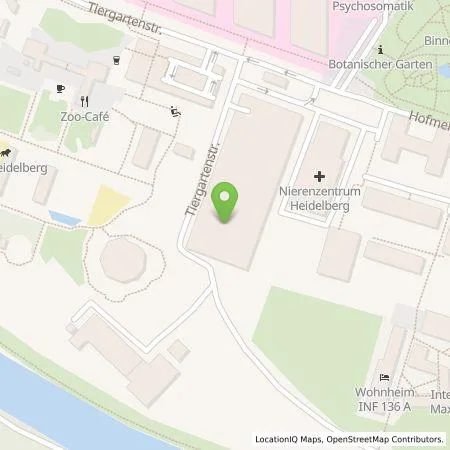 Standortübersicht der Tankstelle Universitätsklinikum Heidelberg Anstalt öffentlichen Rechts in 69120 Heidelberg