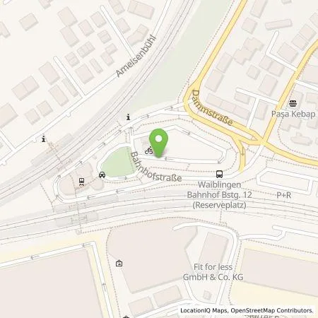 Standortübersicht der Tankstelle deer GmbH in 71332 Waiblingen