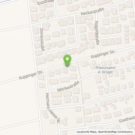 Standortübersicht der Tankstelle Oktay Ilgün in 71154 Nufringen