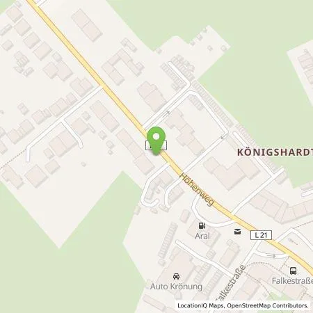 Standortübersicht der Tankstelle HOCHTIEF Ladepartner GmbH in 46147 Oberhausen