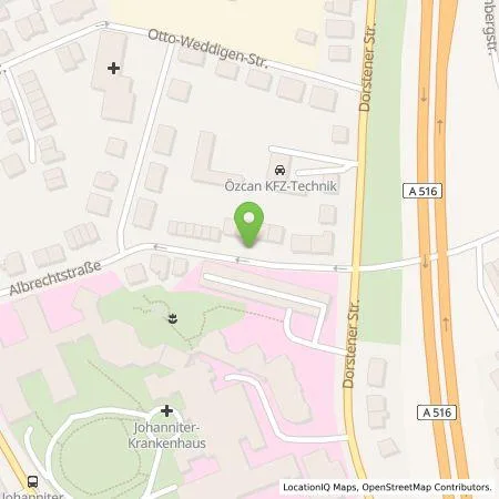 Standortübersicht der Tankstelle HOCHTIEF Ladepartner GmbH in 46145 Oberhausen