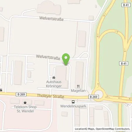 Standortübersicht der Tankstelle Hymes Energy GmbH in 66606 St. Wendel