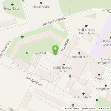 Standortübersicht der Tankstelle Eisenacher Versorgungs-Betriebe GmbH in 99817 Eisenach