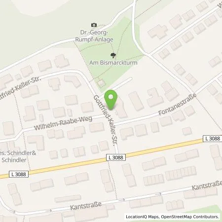 Standortübersicht der Tankstelle Erneuerbare für Marburg-Biedenkopf GmbH & Co. KG in 35039 Marburg