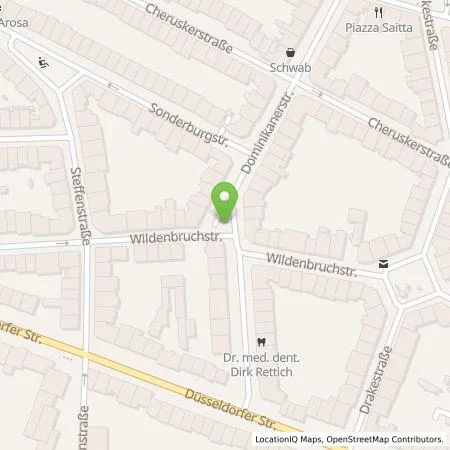 Standortübersicht der Tankstelle Stadtwerke Düsseldorf AG in 40545 Düsseldorf