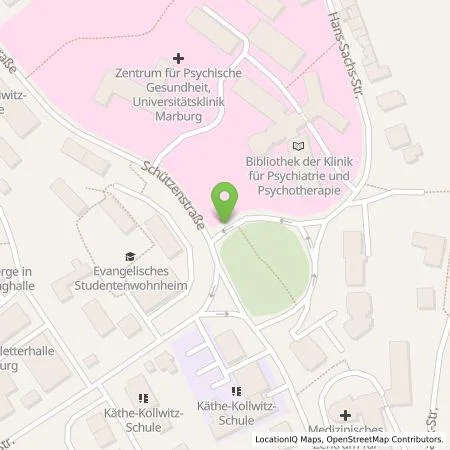 Standortübersicht der Tankstelle Erneuerbare für Marburg-Biedenkopf GmbH & Co. KG in 35039 Marburg