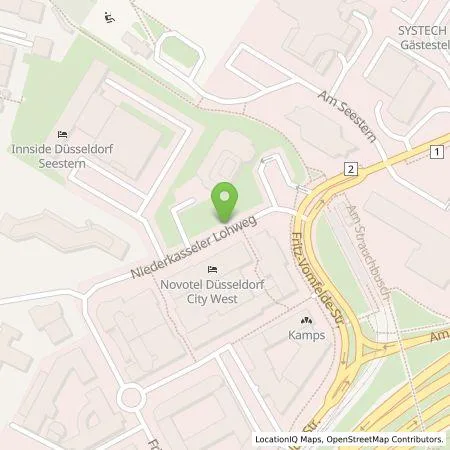 Standortübersicht der Tankstelle Stadtwerke Düsseldorf AG in 40547 Düsseldorf