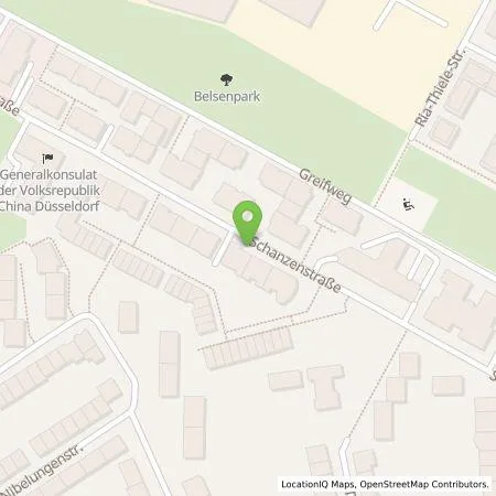 Standortübersicht der Tankstelle Stadtwerke Düsseldorf AG in 40549 Düsseldorf