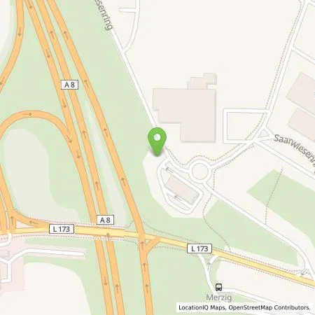 Standortübersicht der Tankstelle EWE Go GmbH in 66663 Merzig