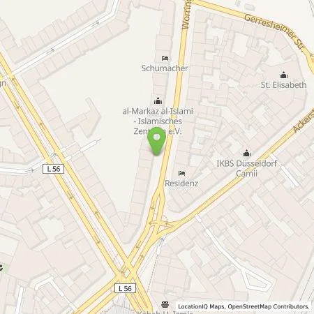 Standortübersicht der Tankstelle ubitricity Gesellschaft für verteilte Energiesysteme mbH in 40211 Düsseldorf