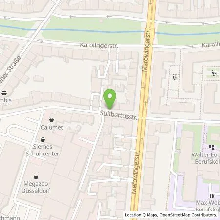 Standortübersicht der Tankstelle ubitricity Gesellschaft für verteilte Energiesysteme mbH in 40224 Düsseldorf