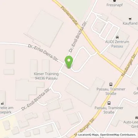 Standortübersicht der Tankstelle Audi Zentrum Passau Erich Röhr GmbH & Co. KG in 94036 Passau