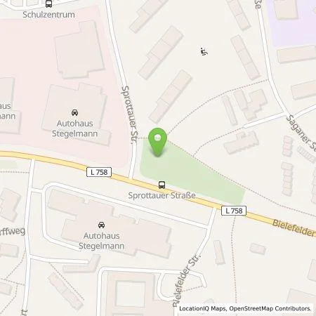 Standortübersicht der Tankstelle Westfalen Weser Ladeservice GmbH in 32756 Detmold