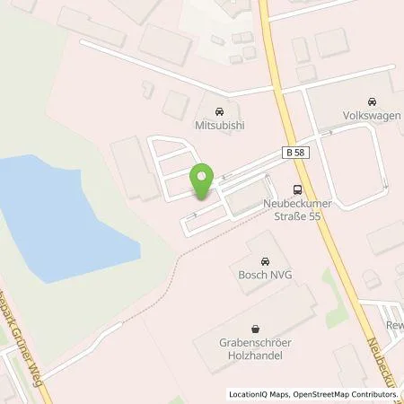 Standortübersicht der Tankstelle EWE Go GmbH in 59269 Beckum