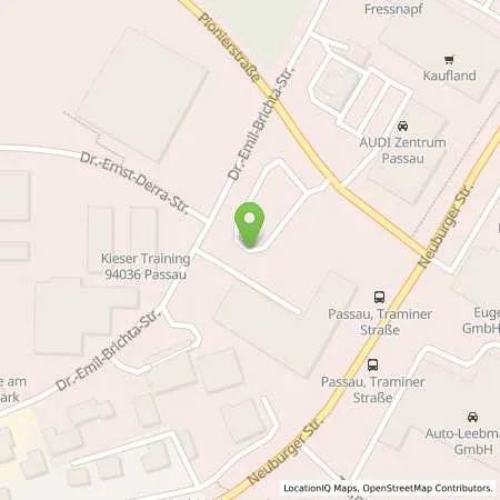 Standortübersicht der Tankstelle Erich Röhr GmbH & Co. KG in 94036 Passau