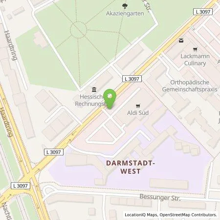 Standortübersicht der Tankstelle ALDI SÜD Immobilienverwaltungs-GmbH & Co. oHG in 64295 Darmstadt