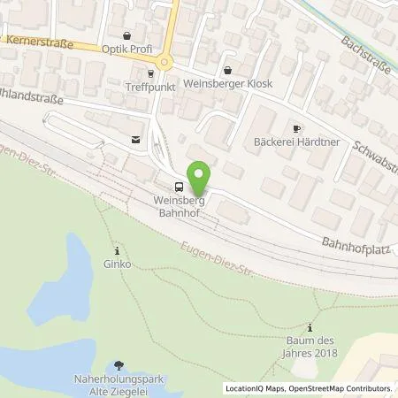 Standortübersicht der Tankstelle smopi® - Multi Chargepoint Solution GmbH in 74189 Weinsberg