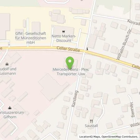 Standortübersicht der Tankstelle STERNPARTNER SE + Co.KG in 38518 Gifhorn