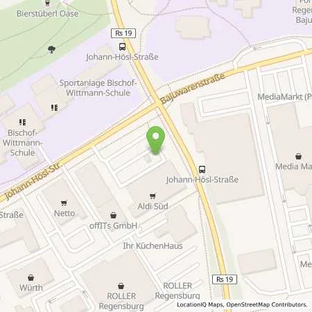 Standortübersicht der Tankstelle ALDI SÜD in 93035 Regensburg