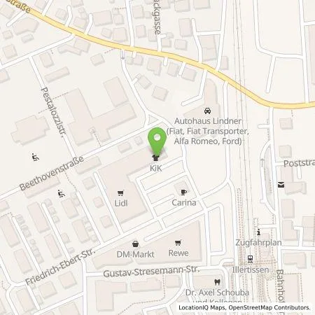 Standortübersicht der Tankstelle Bilkraft GmbH in 89257 Illertissen