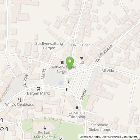 Standortübersicht der Tankstelle Mer Germany GmbH in 18528 Bergen