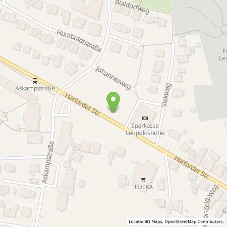 Standortübersicht der Tankstelle Wirtschaftsbetriebe Bad Salzuflen GmbH in 33818 Leopoldshöhe