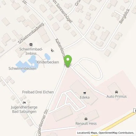 Standortübersicht der Tankstelle VINCharge 3 GmbH in 36433 Bad Salzungen