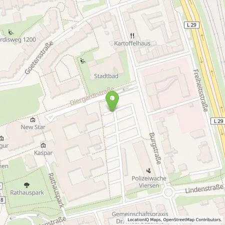 Standortübersicht der Tankstelle NEW Niederrhein Energie und Wasser GmbH in 41747 Viersen