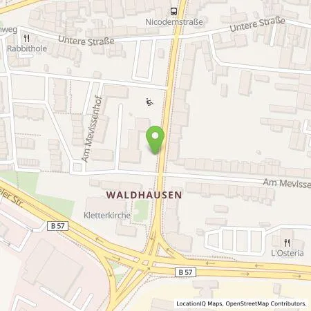 Standortübersicht der Tankstelle NEW Niederrhein Energie und Wasser GmbH in 41068 Mönchengladbach