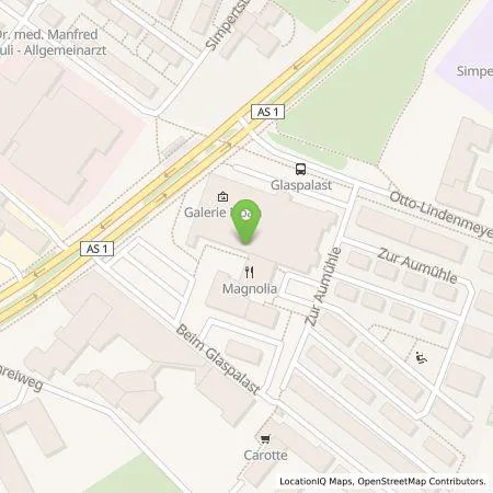 Standortübersicht der Tankstelle Energielösung GmbH in 86153 Augsburg