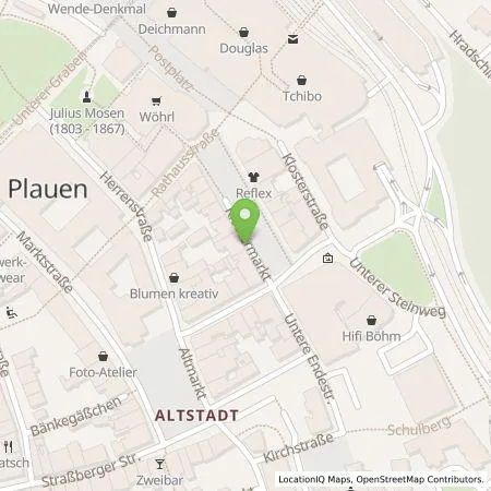 Standortübersicht der Tankstelle Stadtwerke - Strom Plauen GmbH & Co. KG in 08523 Plauen