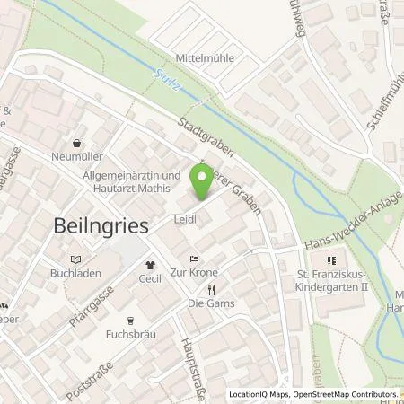 Standortübersicht der Tankstelle Energielösung GmbH in 92339 Beilngries